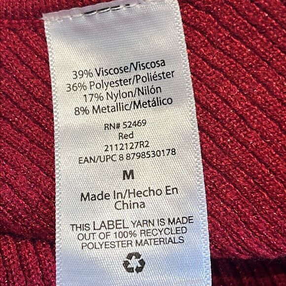 Sofia Jeans by Sofia Vergara Red One Shoulder Sweeter Knit  Jumpsuit - Picture 7 of 7